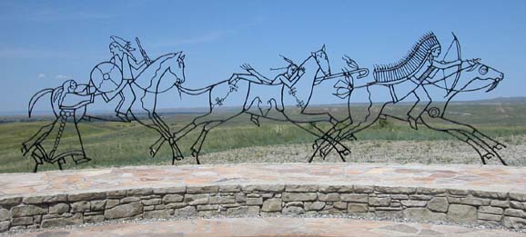 Image result for photos of the native american monument at little bighorn